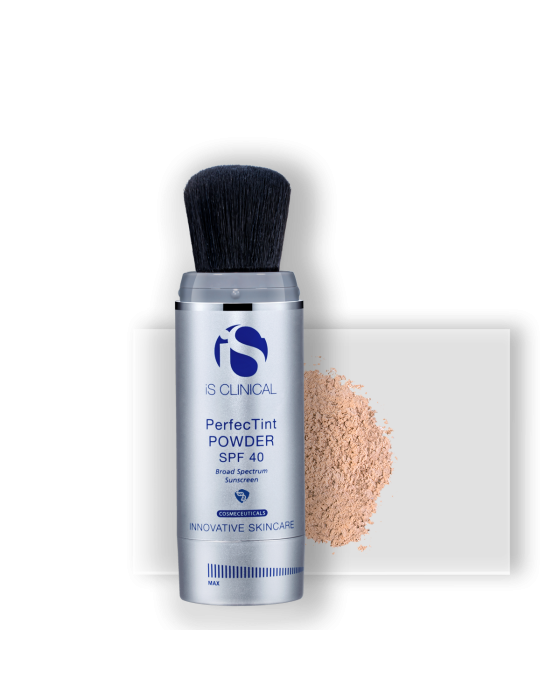 iS Clinical PerfecTint Powder SPF 40 (brush with 2 qty 3.5 g) - PerfecTint Ivory (Clearance)